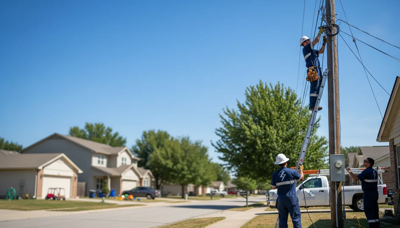 Residential electrician providing installation services in Lund, NV